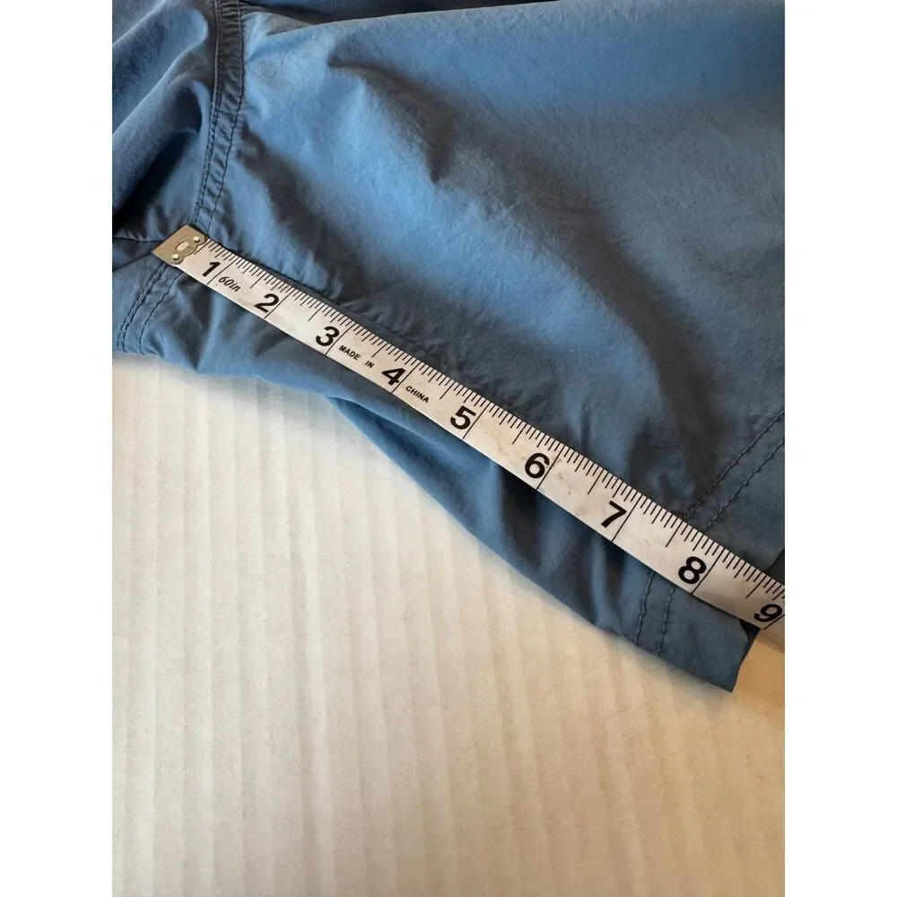 Columbia Omni-Shade Mens XXL Blue Nylon Hiking Fishing Shorts Drawstring Mesh